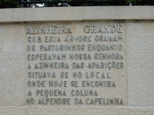 Fátima - Placa na Azinheira Fátima - Placa na Azinheira