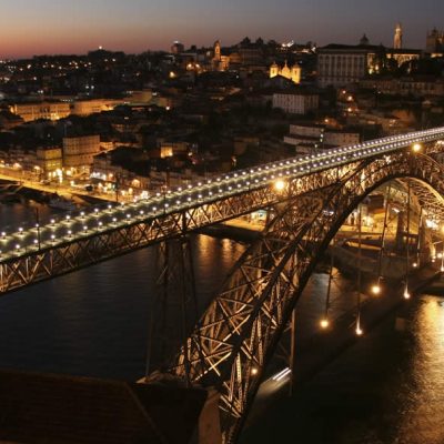 Ponte Luiz I Iluminada